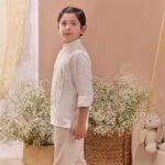 camisa alforzada manga larga