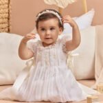 bata tergal bordada a mano