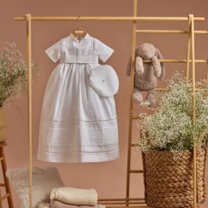 ropón con faldón y alforzas