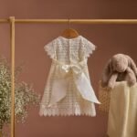 Vestido encaje bebe niña bautizo