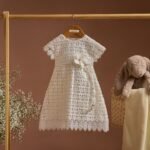 Vestido encaje bebe niña bautizo