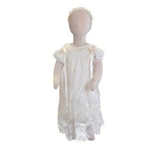vestido encaje bautizo