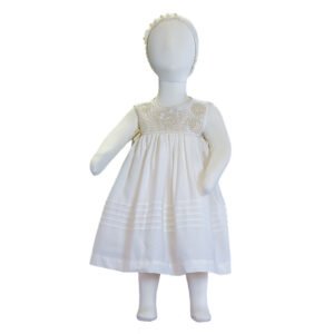 vestido bordado bebe niña